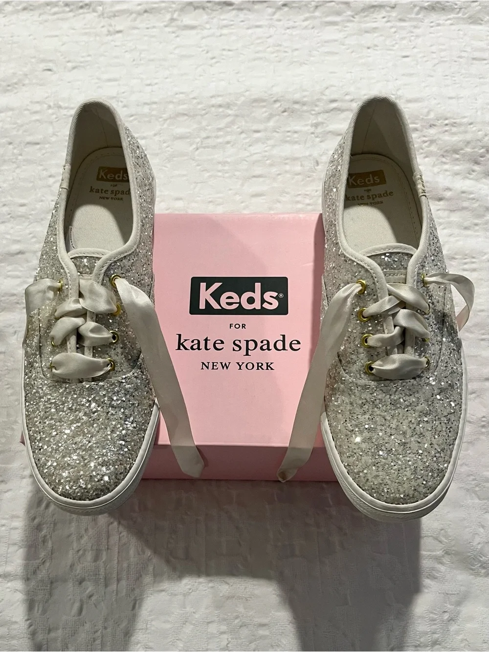 Keds for Kate Spade Glitter Lace-Up Platform Sneakers